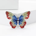 Vintage Alloy Enamel Butterfly Brooch Pin For Suits And Cardigans view 2