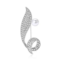 Alloy Rhinestone Lapel Brooch For Women's Suit And Tie Decoration view 3