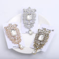 Alloy Crystal Statement Brooch Pin For Coats And Dress Fastening view 2