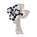 Alloy Rhinestone Mini Flower Lapel Pin For Shirt Decoration Brooch view 1