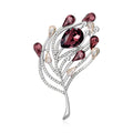 Alloy Glass Brooch Pin For Cardigans Sweaters Scarves And Shawls view 2