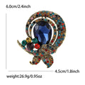 Vintage Alloy Glass Brooch Pin For Women's Blazers And Cardigans view 6