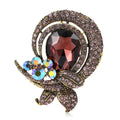 Vintage Alloy Glass Brooch Pin For Women's Blazers And Cardigans view 5