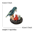Alloy Painted Woodpecker Brooch For Couple Clothing Accessories view 5