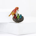 Alloy Painted Woodpecker Brooch For Couple Clothing Accessories view 3