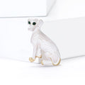 Cute Alloy Enamel Dog Brooch For Women's Coats And Suits view 4