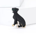 Cute Alloy Enamel Dog Brooch For Women's Coats And Suits view 3