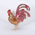 Alloy Cartoon Rooster Brooch For Unisex Clothing Accessories view 2