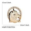 Alloy Enamel Unicorn Lapel Pin Brooch For Clothing Decoration view 6