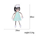 Alloy Enamel Nurse Brooch Cartoon Lapel Pin For Uniform Apparel view 5
