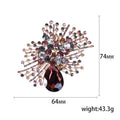 Alloy Crystal Brooch Pin For Women's Cardigan And Coat Decoration view 5