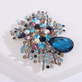 Alloy Crystal Brooch Pin For Women's Cardigan And Coat Decoration view 4