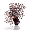 Alloy Crystal Brooch Pin For Women's Cardigan And Coat Decoration view 1