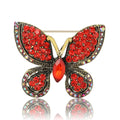 Alloy Rhinestone Butterfly Brooch Pin For Cardigan And Shawl Decoration view 4
