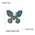 Alloy Rhinestone Butterfly Brooch Pin For Cardigan And Shawl Decoration view 6