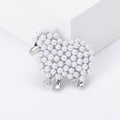 Alloy Pearl Sheep Brooch Pin For Cardigans And Coat Closure view 2