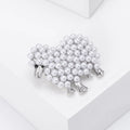 Alloy Pearl Sheep Brooch Pin For Cardigans And Coat Closure view 4