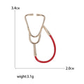 Alloy Stethoscope Brooch Pin For Doctor Clothing Decoration view 5