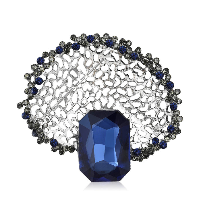 Alloy Rhinestone Vintage Brooch Pin For Sweater And Coat Accessories