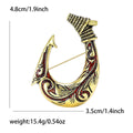Alloy Vintage Fish Hook Brooch Pin For Coats And Clothing view 6