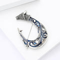 Alloy Vintage Fish Hook Brooch Pin For Coats And Clothing view 3