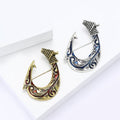Alloy Vintage Fish Hook Brooch Pin For Coats And Clothing view 4