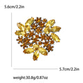 Alloy Rhinestone Flower Brooch Pin For Sweaters And Shawls view 6