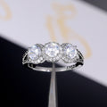 European American Copper Micro Pave Full Zircon Ring For Women, Fashion Birthday Gift Jewelry view 3