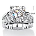 Creative Cubic Zirconia Gemstone Ring For Women Wedding Anniversary Gift Fashion Jewelry view 5