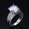 Creative Cubic Zirconia Gemstone Ring For Women Wedding Anniversary Gift Fashion Jewelry view 4
