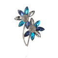 Alloy Crystal Flower Brooch For Coats Suits And Scarves view 5