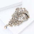 Alloy Crystal Glass Rhinestone Brooch For Fashion Clothing Accessories view 4