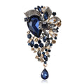 Alloy Crystal Glass Rhinestone Brooch For Fashion Clothing Accessories view 2