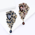 Alloy Crystal Glass Rhinestone Brooch For Fashion Clothing Accessories view 3