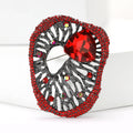 Alloy Rhinestone Glass Brooch Pin For Women's Shawl And Suit view 2
