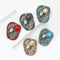 Alloy Rhinestone Glass Brooch Pin For Women's Shawl And Suit view 4