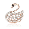Alloy Swan Brooch Pin For Shirt Anti Exposure Decoration view 5