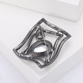 Black Rhinestone Glass Brooch Pin For Suits Cardigans And Gifts view 4