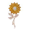 Alloy Sunflower Brooch Pin For Women's Fashion Clothing Accessories view 5
