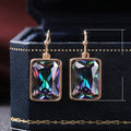 Luxury Mysterious Rainbow Zircon Drop Earrings For Women European Mother's Day Jewelry Gift view 5