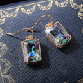 Luxury Mysterious Rainbow Zircon Drop Earrings For Women European Mother's Day Jewelry Gift view 3