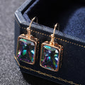 Luxury Mysterious Rainbow Zircon Drop Earrings For Women European Mother's Day Jewelry Gift view 4