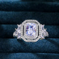 High End Full Zircon Women Ring European Style Creative Wedding Hand Jewelry Gift view 2