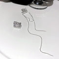 Alloy Asymmetric Irregular Geometric Tassel Long Drop Earrings For Fashion OL Style view 3
