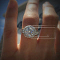 Luxury Full Pave Zircon Proposal Engagement Ring For Women European Bridal Finger Jewelry view 5