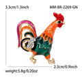 Alloy Rooster Brooch Pin For Cardigans Sweaters Coats And Shawls view 6