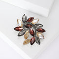 Alloy Crystal Glass Brooch Pin For Suit Coat And Clothing Decoration view 2