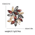 Alloy Crystal Glass Brooch Pin For Suit Coat And Clothing Decoration view 5