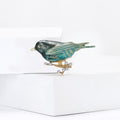 Alloy Bird And Branch Brooch Pin With Rhinestone Detail view 4
