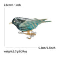 Alloy Bird And Branch Brooch Pin With Rhinestone Detail view 6